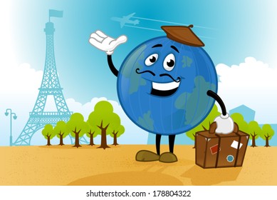 Globe Character in Paris