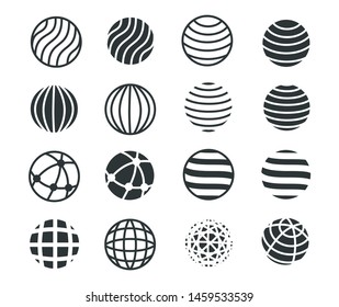 Globe Collections Symbol Icon Vector