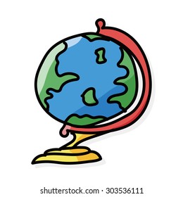 globe color doodle