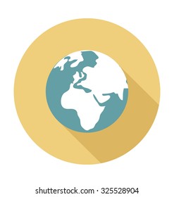 
Globe Colored Vector Illustration
