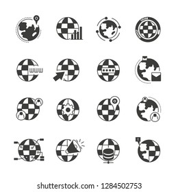 globe and communication icons