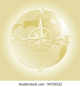Globe compass