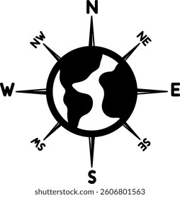 globe compass compass navigation globe world global location map 9036