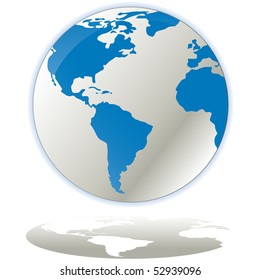 Globe concept icon web internet vector illustration