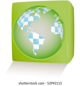 Globe concept icon web internet vector illustration