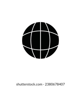 Globe concept line icon. Simple element illustration.Globe concept outline symbol design.