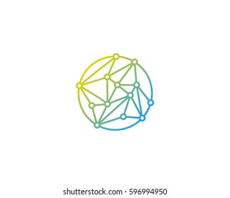 Globe Connect Logo Design Element