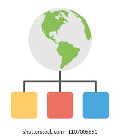 
Globe connected to database server, global server
