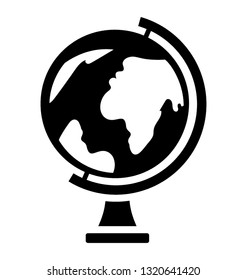 Globe, country map glyph vector 