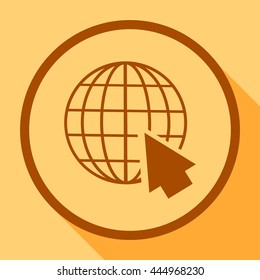  globe and cursor