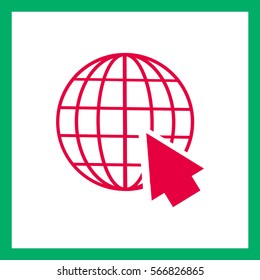  globe and cursor