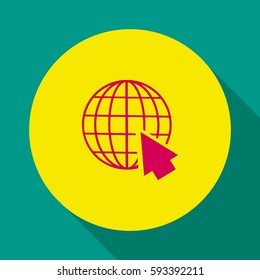 globe and cursor