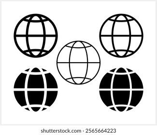 Globe design. Logo global eco of ground. World icon vector illustration