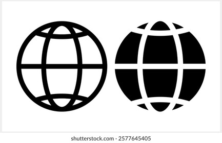 Globe design. Logo global eco of ground. World icon vector illustration