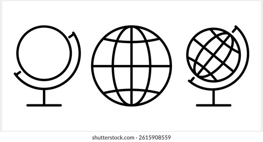 Globe design. Logo global eco of ground. World icon vector illustration