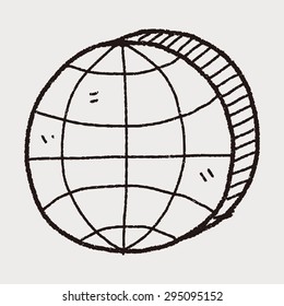 globe doodle