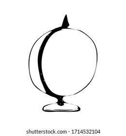 The globe. Doodle style. Vector illustration Sketch