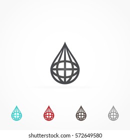 Globe Drop Logo icon