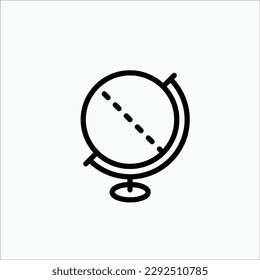globe, earch, geography, lesson icon, isolated icon in light background, perfect for website, blog, logo, graphic design, social media, UI, mobile app