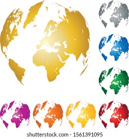 Globe, Earth Globe in different colors, Earth Globe collection