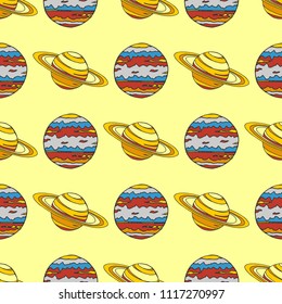 Globe earth geography element seamless pattern background planet map education symbol vector illustration.