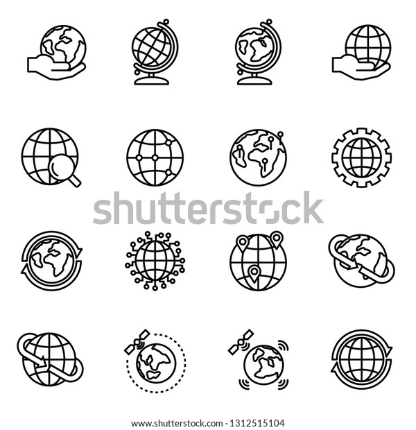 globe earth geography graphic icon set stock vector royalty free 1312515104 https www shutterstock com image vector globe earth geography graphic icon set 1312515104