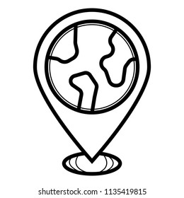 Globe earth icon