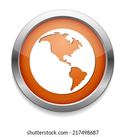 Globe earth icon