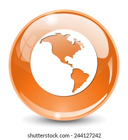 Globe earth icon