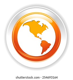 Globe earth icon