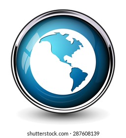 Globe earth icon