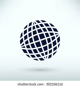 Globe earth icon