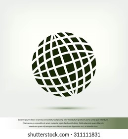 Globe earth icon