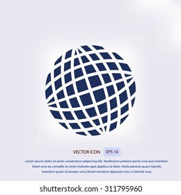 Globe earth icon