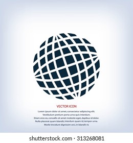 Globe earth icon