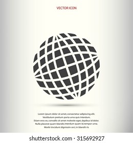 Globe earth icon