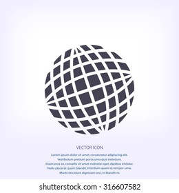 Globe earth icon