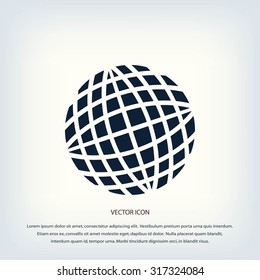 Globe earth icon