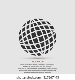 Globe earth icon