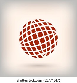 Globe earth icon