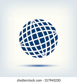 Globe earth icon