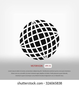 Globe earth icon