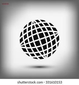Globe earth icon
