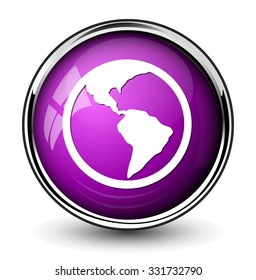 Globe earth icon