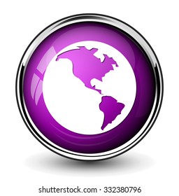 Globe earth icon