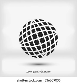 Globe earth icon