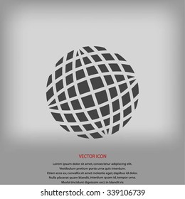 Globe earth icon