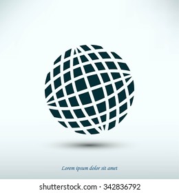 Globe earth icon