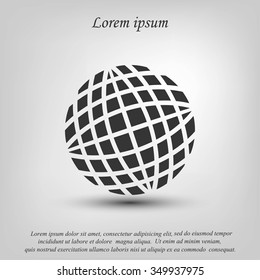 Globe earth icon