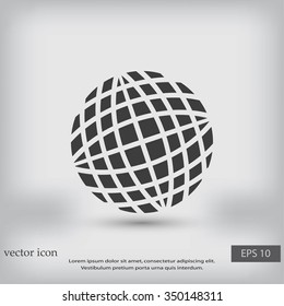 Globe earth icon
